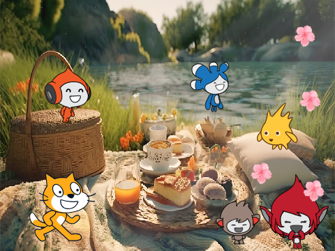 Relaxing picnic.