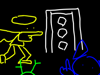 the door