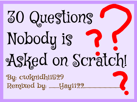 30 Questions Nobody is Asked in Scratch! remix