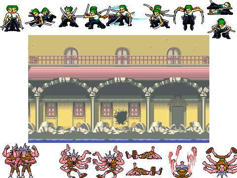 Zoro vs Octy scene creator
