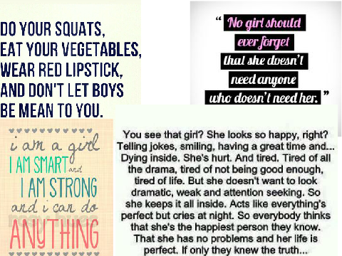 Quotes I,as a girl, LOVE    ( Anacdotes too)