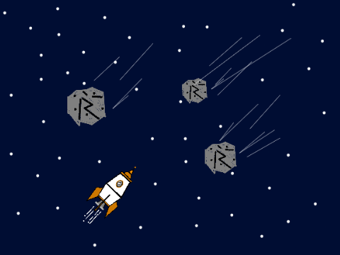 spaceship vs asteroid!!!
