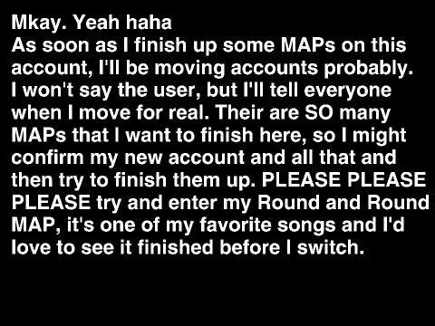 (MIGHT BE) MOVING ACCOUNTS!