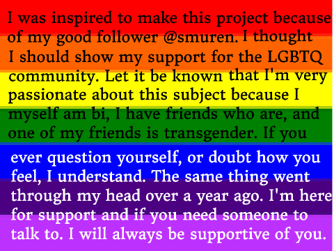 LGBTQ Support!!