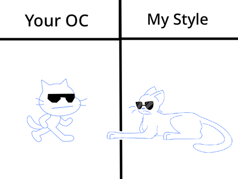 I drew your OC in my style :)