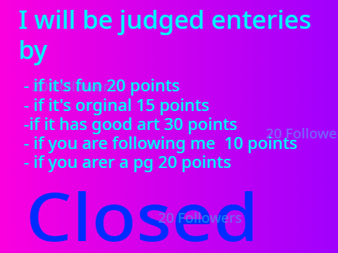 ( 100 Pg )20 Followers Contest 