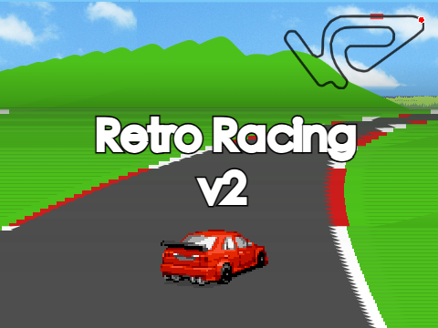 ちょっとリアルなRetro Racing by griffpatch