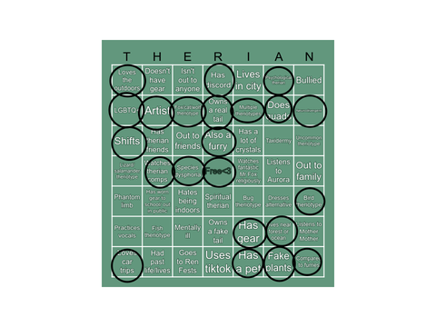 Therian bingo! remix