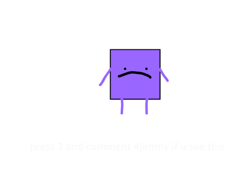 Meet jimmy ( He's sad )