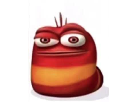 Red larva going cuckoo crazy