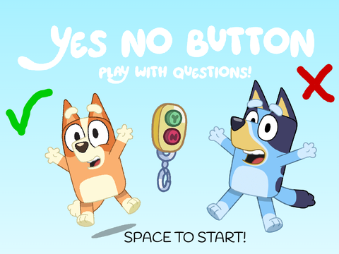 Yes no button! - Bluey