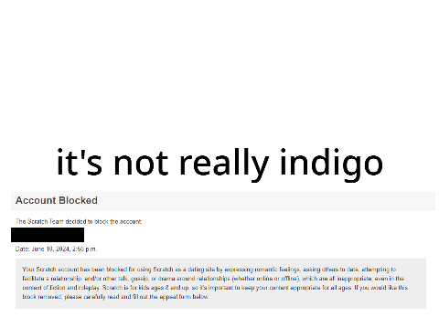 not really indigo