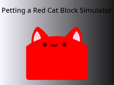 Petting a Red Cat Block Simulator