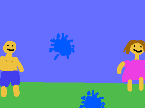 water balloon fight