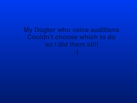 Voice acting audition :3