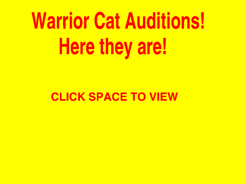 Warrior Cat Audition Sheet! remix