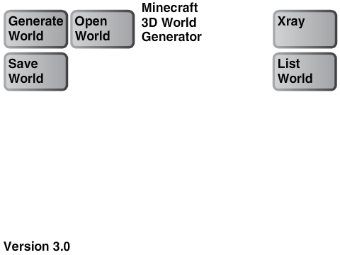 Minecraft 3D world generator 3.0