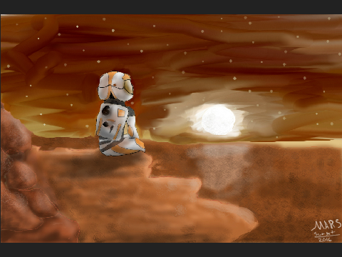 Sunset on Mars ~ ART