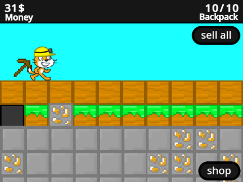 Cat mining weird version