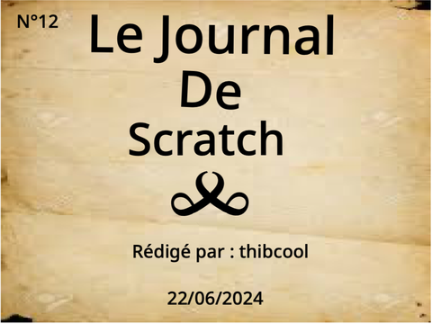 Le journal de Scratch n°12