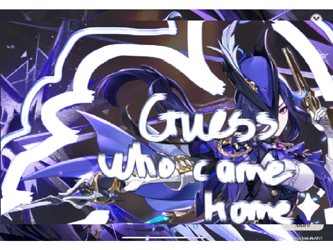 Guess who came home 