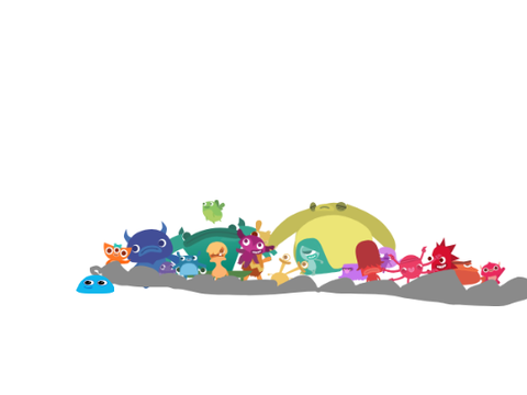 GIGANTIC ENDLESS STAMPEDE And Blue Bubbly running