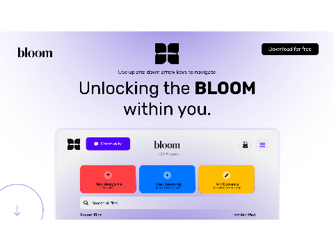 Bloom Website Concept (Prototype)