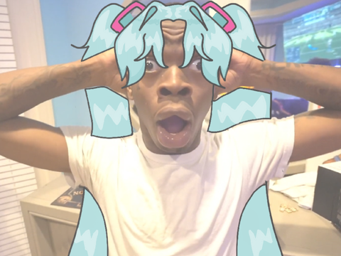 she slowly took off her wig... 