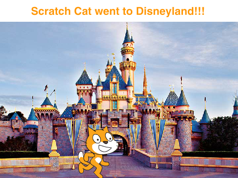 Where did Scratch Cat go? To Disneyland!!