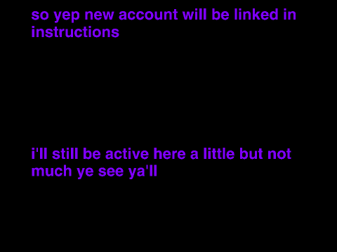 I'M MOVING ACCOUNTS!
