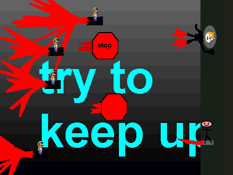 add yourself chasing me and my avatar!
