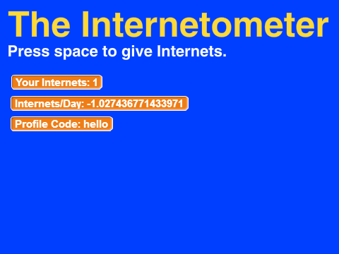 The Internetometer
