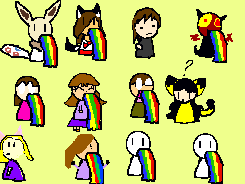 Add Yourself Barfing Rainbows remix remix