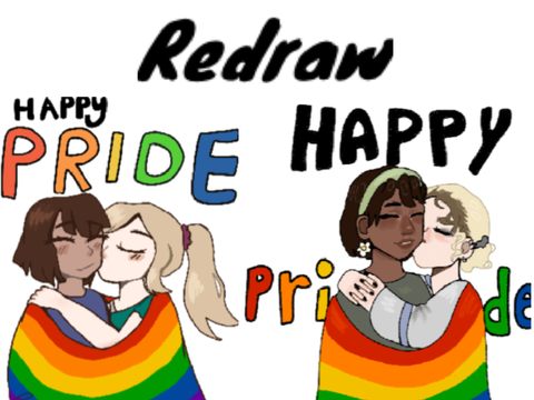 redraw for pride month 
