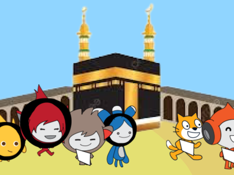 Scratch Characters Perform Tawaf (Hajj) An Infinite Animation