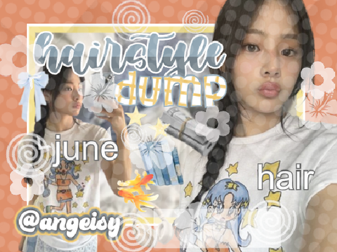 ♡ ︶⚖️ hairstyle : ꩜ dump ꒰☀️꒱ @angeisy · ╮