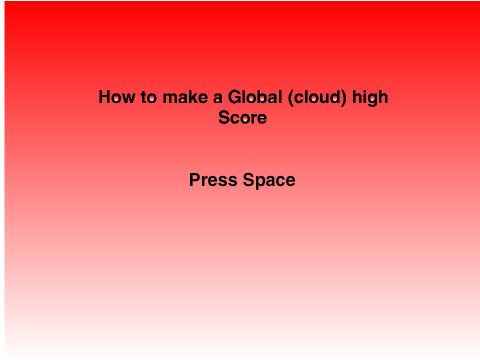 How to make a global (cloud) highscore
