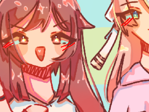 "ha! see yanyan?" :: hoyo pride collab part