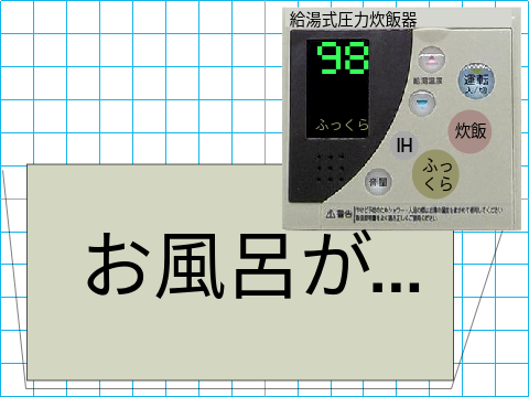 お風呂が....