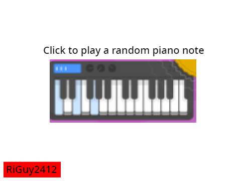 random piano note