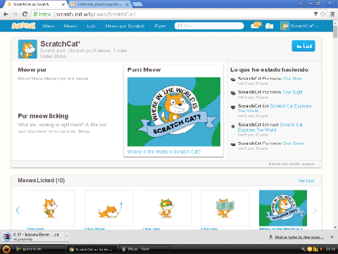 This happen when you enter to ScratchCat acc