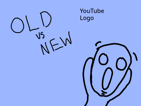 OLD VS NEW - YouTube logo | #Art #All #Music #Stories #Shorts