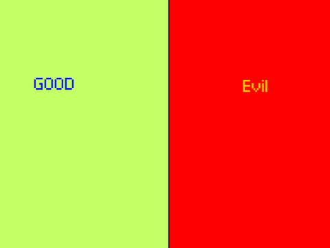 good and evil cat