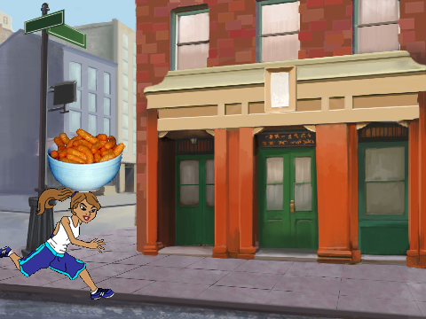 cheese puff girl on the streets