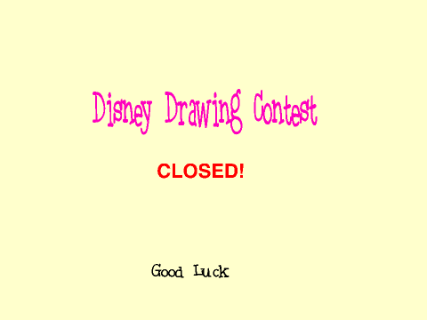 ♥ Disney Drawing Contest ♥