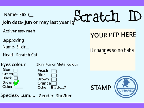 I put no effort In this ID