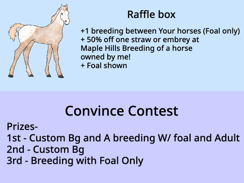 175+ Follower Raffle and Convince Contest!