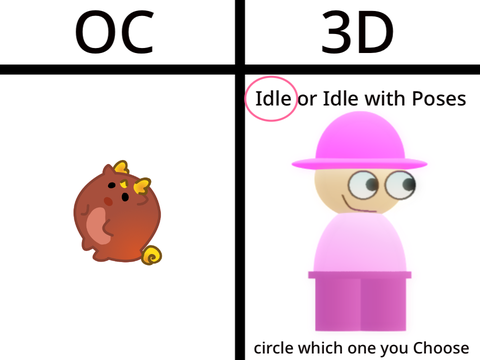 (I'm back) I will make your oc to 3d + Dither remix