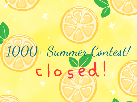1000+ Summer anything contest Closed!
