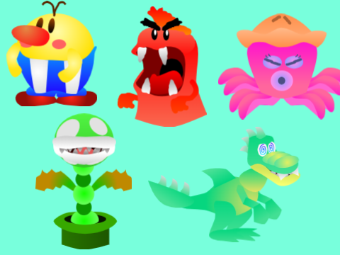 Yoshi's ClayWorld Bosses, Part 1